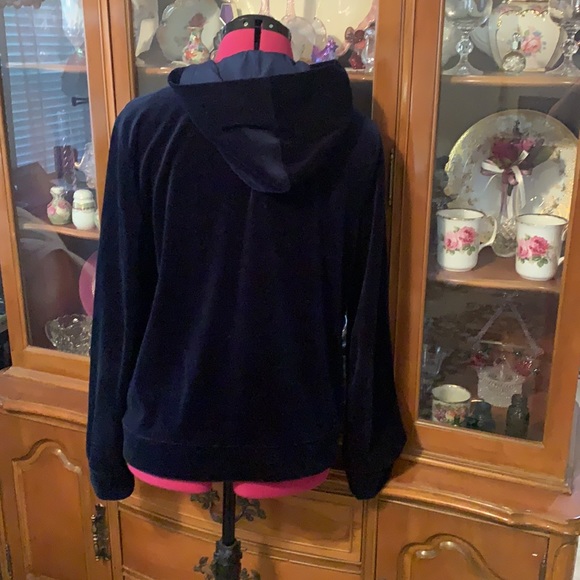 Ralph Lauren navy blue Valore zip up hoodie gold hardware - Picture 6 of 9